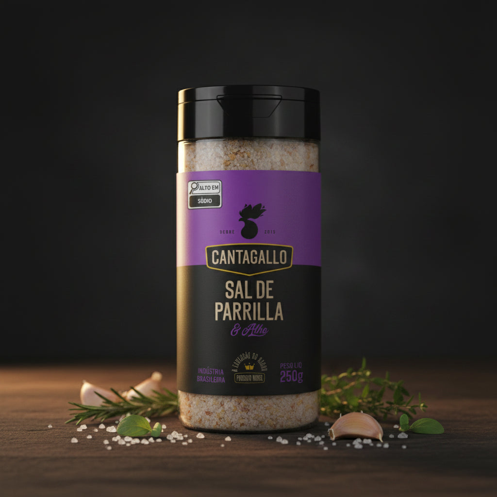 Sal de Parrilla e Alho CantaGallo 480g
