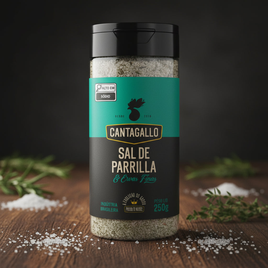 Sal de Parrilla e Ervas Finas CantaGallo 250g