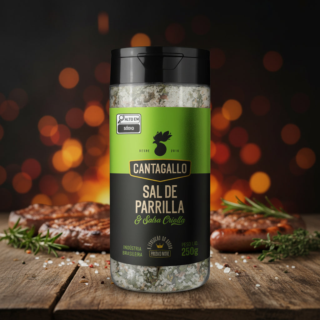Sal de Parrilla e Salsa Criolla CantaGallo 250g