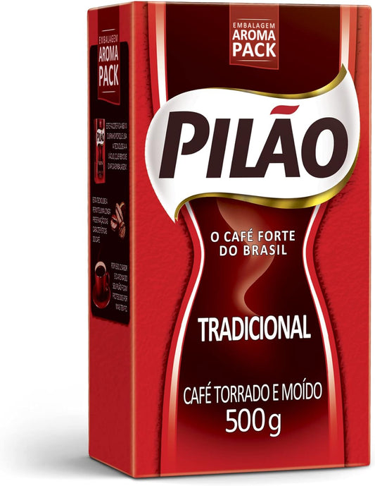 Pilão Ground and Roasted Coffee Traditional 500g - RocaBuy.com