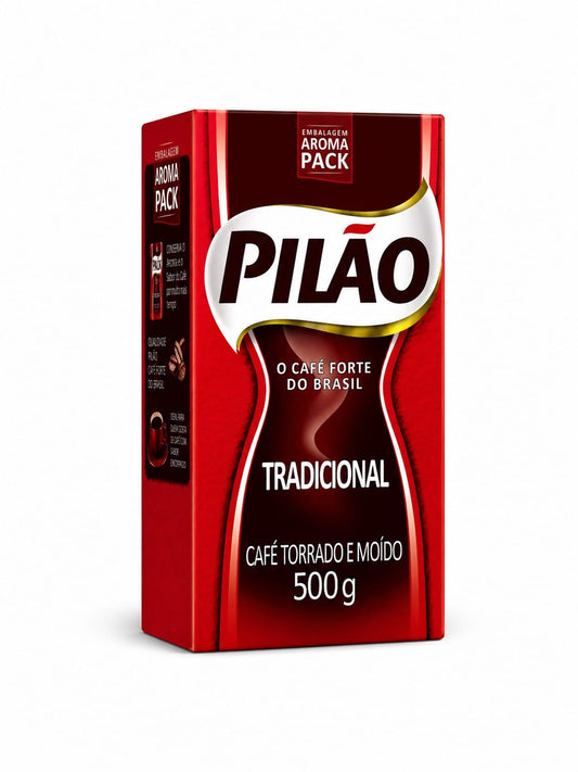 Pilão Robust - The strong coffee of Brazil, Strong and Full Bodied Tradicional 500g