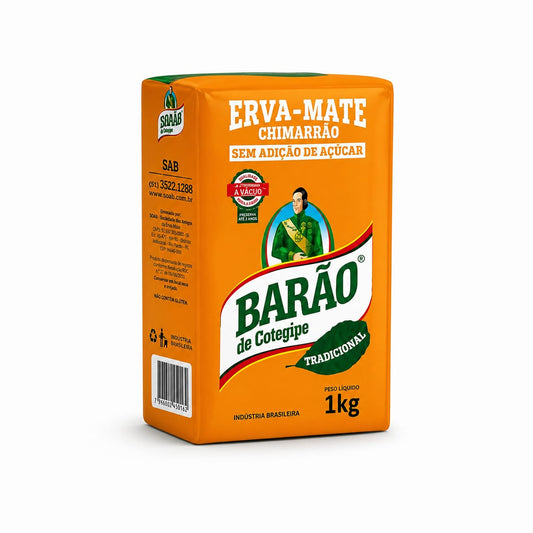 Chimarrão Erva-Mate Barão de Cotegipe 1kg | Premium Brazilian Yerba Mate for Traditional Chimarrão